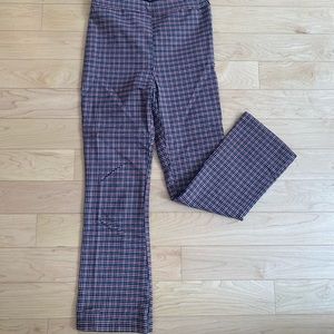 Black, red and white checkered pants